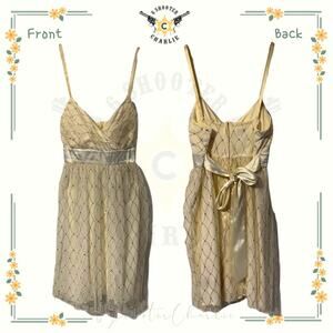 Amy Byers 2 Juniors Ivory Special Occassion Dress Size 11 Tulle Bow Sparkle